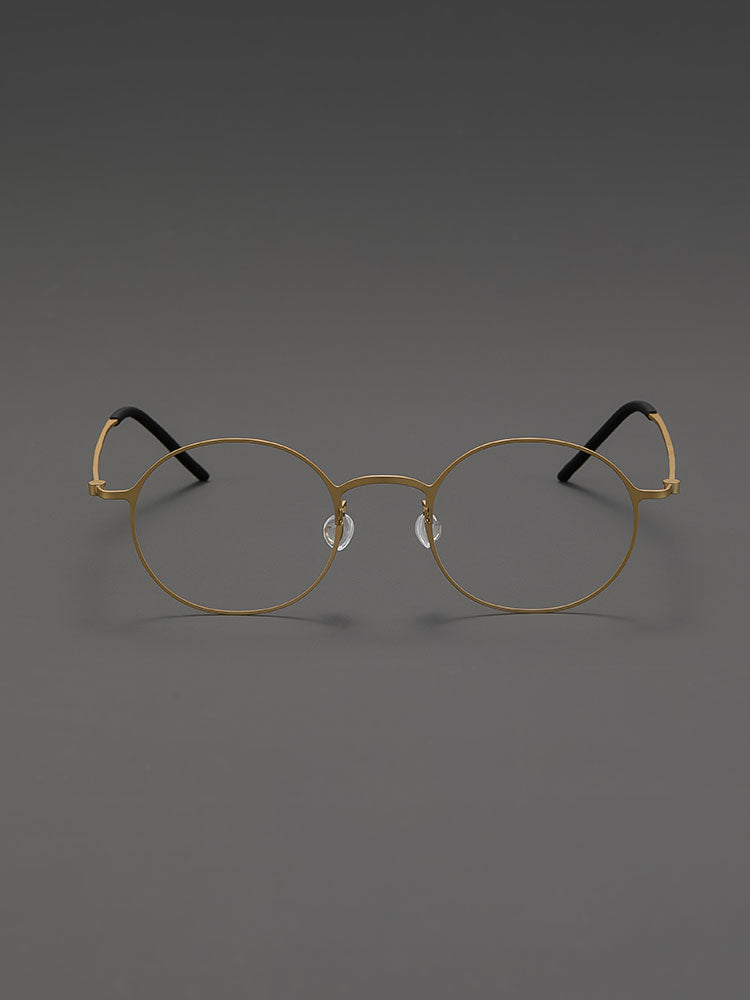6.8g Ultra-Lightweight PURE Titanium Men's Eyeglass Frames - Slim & Comfortable Daily Use