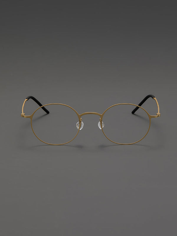 6.8g Ultra-Lightweight PURE Titanium Men's Eyeglass Frames - Slim & Comfortable Daily Use