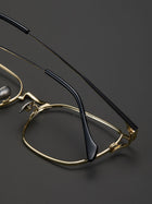 8.2g Ultra-Lightweight PURE Titanium Men's Eyeglass Frames - Slim, Sweat-Resistant & Fade-Proof for Business & Daily Comfort