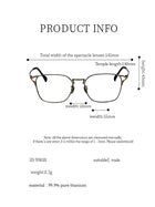 8.2g Ultra-Lightweight PURE Titanium Men's Eyeglass Frames - Slim, Sweat-Resistant & Fade-Proof for Business & Daily Comfort
