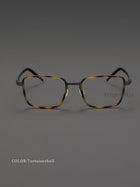 7.9g Ultra-Lightweight PURE Titanium Men's Eyeglass Frames - Slim, Sweat-Resistant & Fade-Proof for Business & Daily Comfort