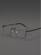 7.9g Ultra-Lightweight PURE Titanium Men's Eyeglass Frames - Slim, Sweat-Resistant & Fade-Proof for Business & Daily Comfort