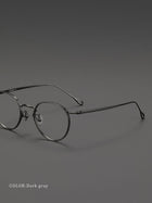 9.7g Ultra-Lightweight PURE Titanium Men's Eyeglass Frames - Slim & Comfortable Daily Use