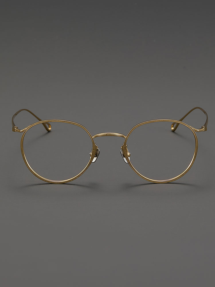 9.7g Ultra-Lightweight PURE Titanium Men's Eyeglass Frames - Slim & Comfortable Daily Use