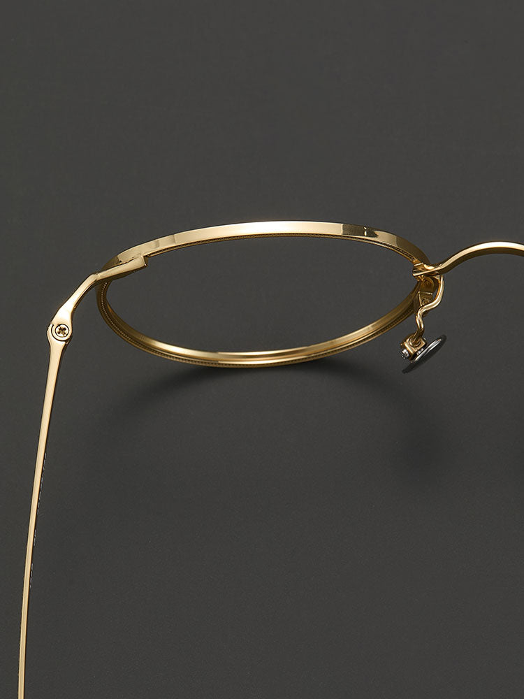 9.7g Ultra-Lightweight PURE Titanium Men's Eyeglass Frames - Slim & Comfortable Daily Use