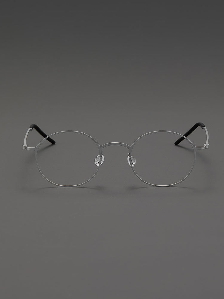 6.8g Ultra-Lightweight PURE Titanium Men's Eyeglass Frames - Slim & Comfortable Daily Use