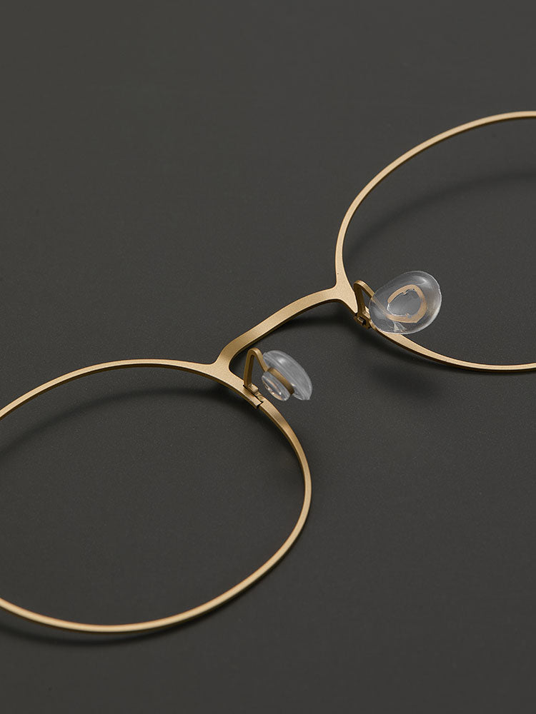 6.8g Ultra-Lightweight PURE Titanium Men's Eyeglass Frames - Slim & Comfortable Daily Use