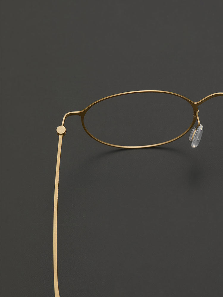6.8g Ultra-Lightweight PURE Titanium Men's Eyeglass Frames - Slim & Comfortable Daily Use