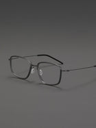 8.2g Ultra-Lightweight PURE Titanium Men's Eyeglass Frames - Slim & Comfortable Daily Use