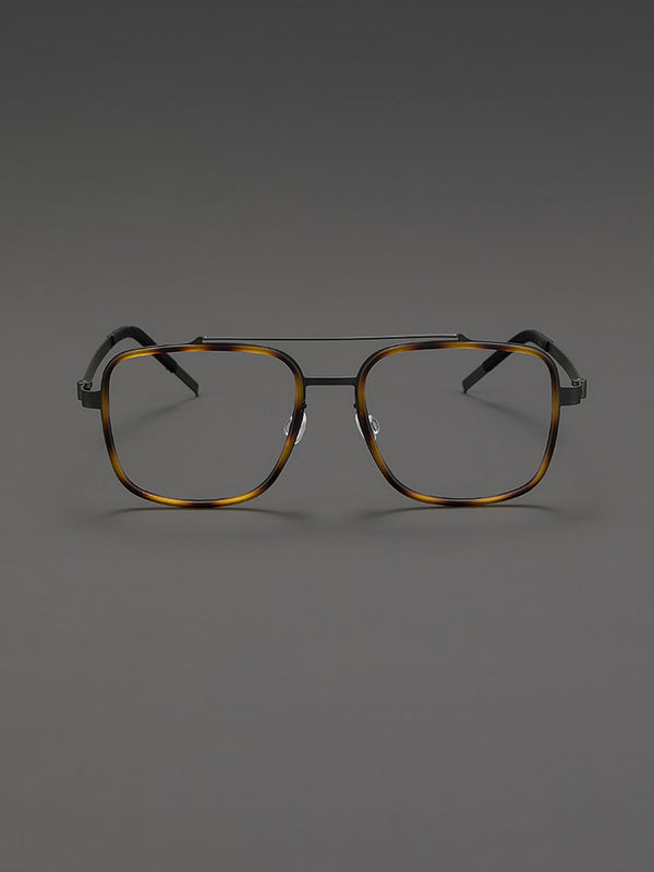 8.6g Ultra-Lightweight PURE Titanium Men's Eyeglass Frames - Slim & Comfortable Daily Use
