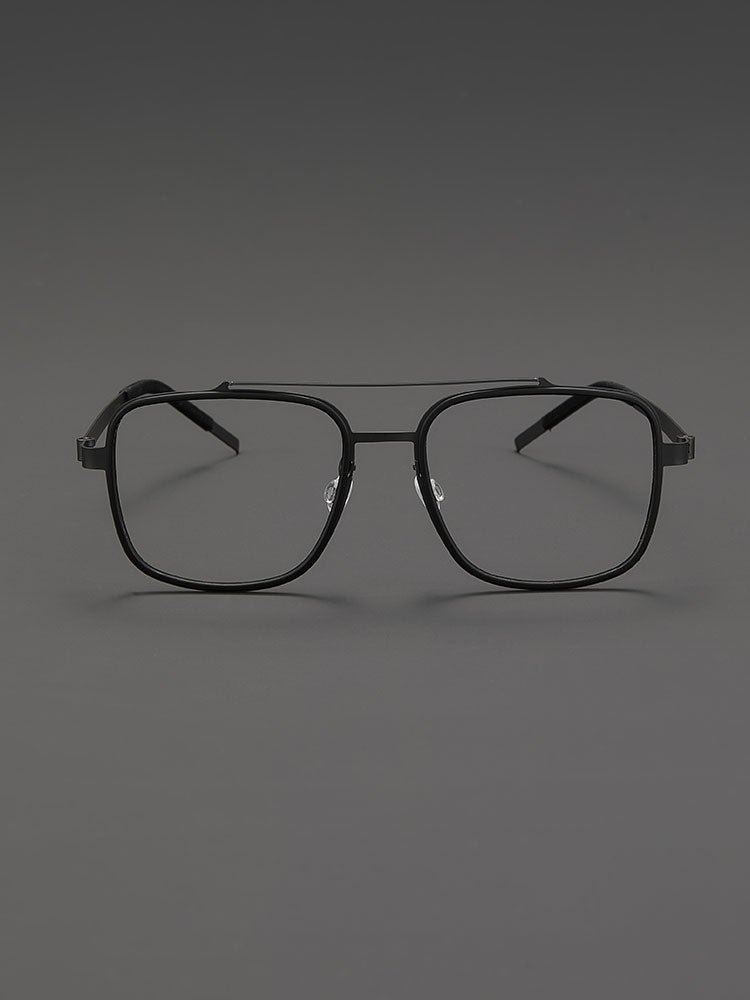 8.6g Ultra-Lightweight PURE Titanium Men's Eyeglass Frames - Slim & Comfortable Daily Use