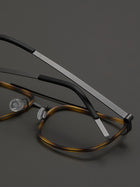 8.6g Ultra-Lightweight PURE Titanium Men's Eyeglass Frames - Slim & Comfortable Daily Use
