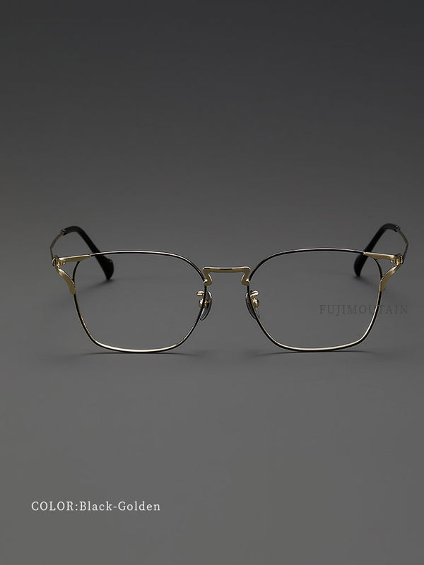 8.2g Ultra-Lightweight PURE Titanium Men's Eyeglass Frames - Slim, Sweat-Resistant & Fade-Proof for Business & Daily Comfort