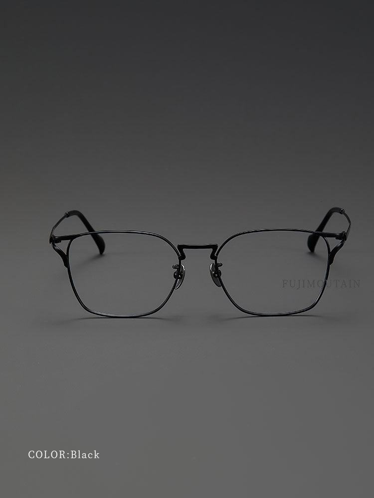 8.2g Ultra-Lightweight PURE Titanium Men's Eyeglass Frames - Slim, Sweat-Resistant & Fade-Proof for Business & Daily Comfort