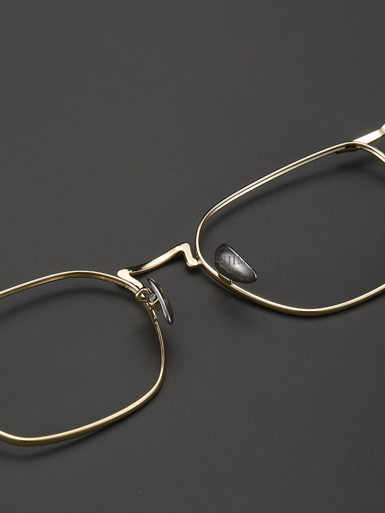 8.2g Ultra-Lightweight PURE Titanium Men's Eyeglass Frames - Slim, Sweat-Resistant & Fade-Proof for Business & Daily Comfort